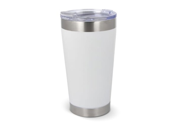 T-ceramic thermo mug with lid Cango 500ml - White