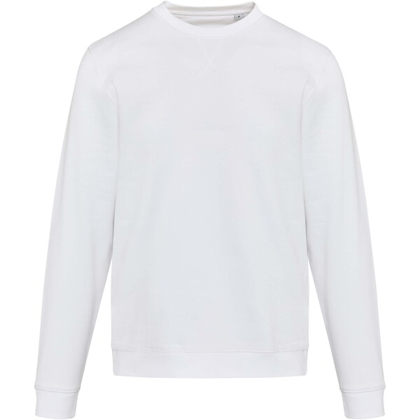 Jasper unisex svetr s kulatým výstřihem z organického recyklovaného OCS materiálu o gramáži 280 g/m² - Bílá / XS