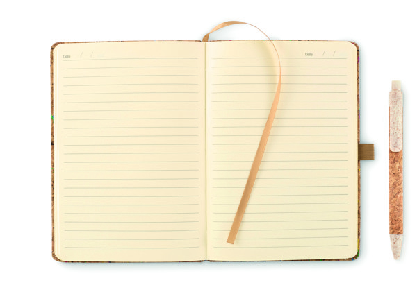Cornota notebook A5, cork cover, 192 pages