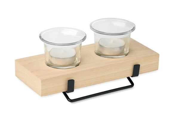 Tea light holder set with stand Irondle