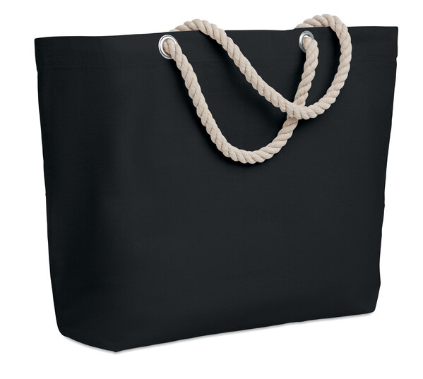 Sac de plage avec cordon Menorca - Noir
