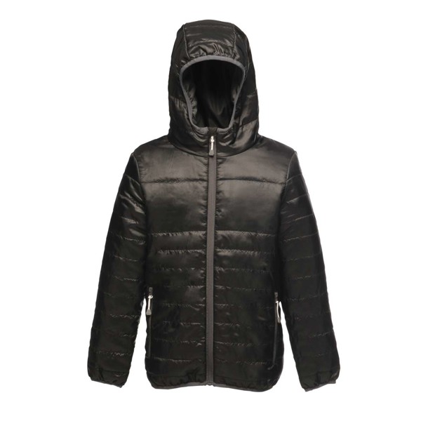Kids' Stormforce - Thermal Hooded Jacket - Black / 32