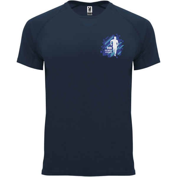 T-shirt Bahrain en maille piquée à manches courtes pour homme - Navy Blue / L