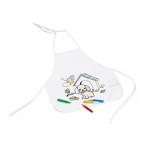 PS - NILO. Children's apron for colouring in non-woven