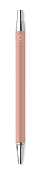 Recycled aluminium ball pen Dana - Beige / Red