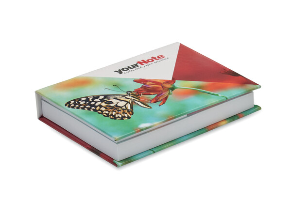 Paper hard cover memo pad (EU made) - Full colour