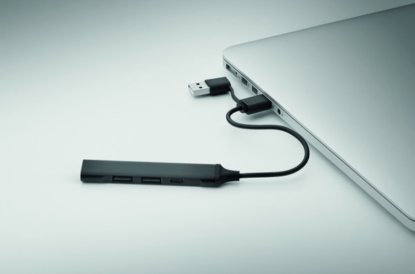 USB 4 port hub 19 cm Current