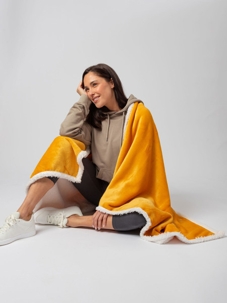 Sherpa Blanket 130x170 - White / Beige