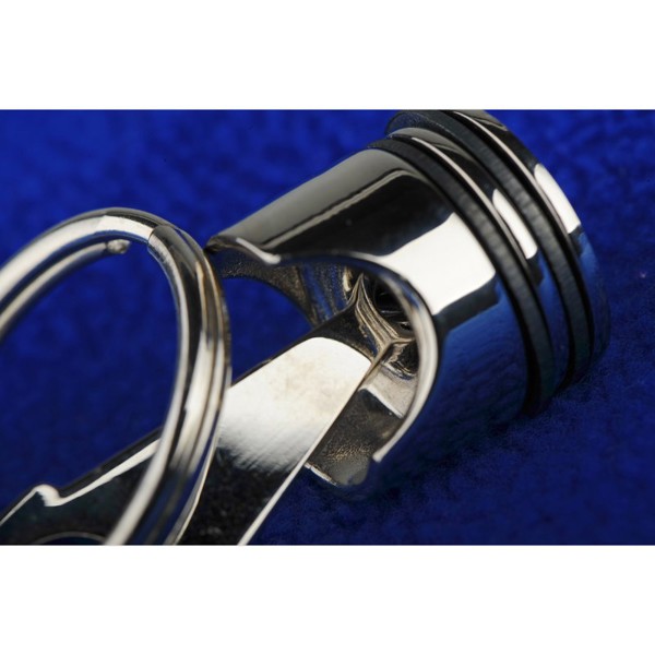Piston metal keyring