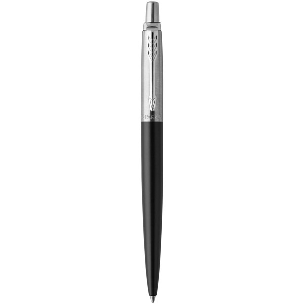 Parker Jotter Bond Street ballpoint pen (blue ink) - Solid Black / Silver
