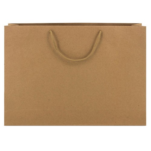 CARDBOARD BAG WITH LOOPSE HANDLE "KARINA" - Stone