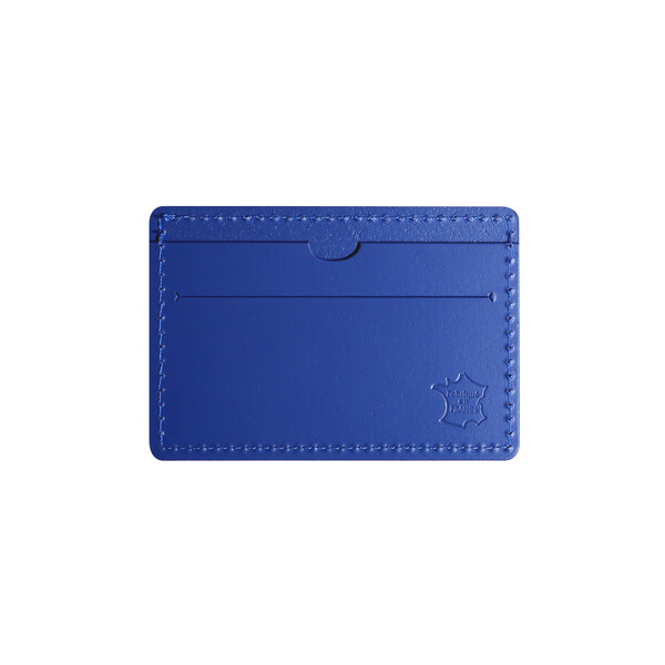 Porte-cartes cuir régénéré TINTIN - bleu marine