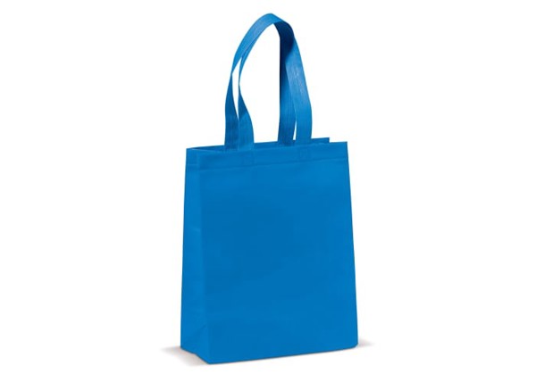 Sac non-tissé laminé petit 105g/m² - Bleu