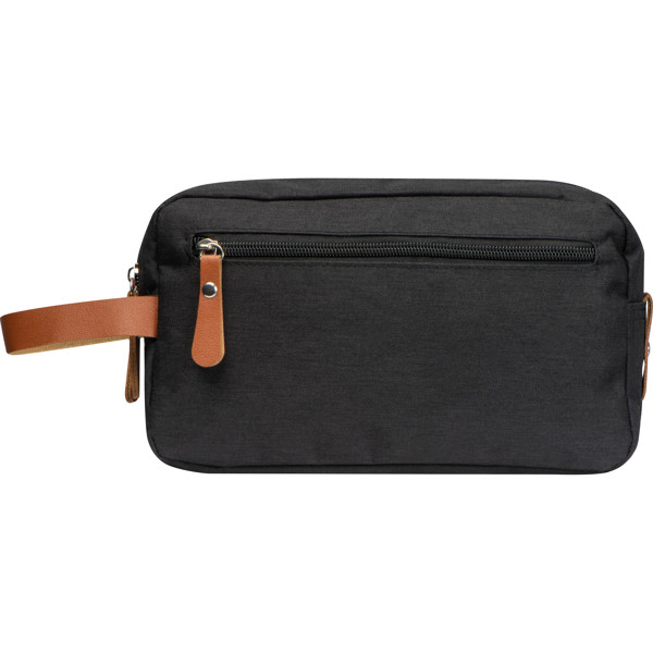 Polyester cosmetic bag SAUL - Black