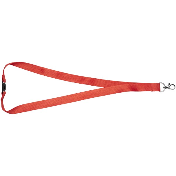 Julian bamboo lanyard with safety clip - Red