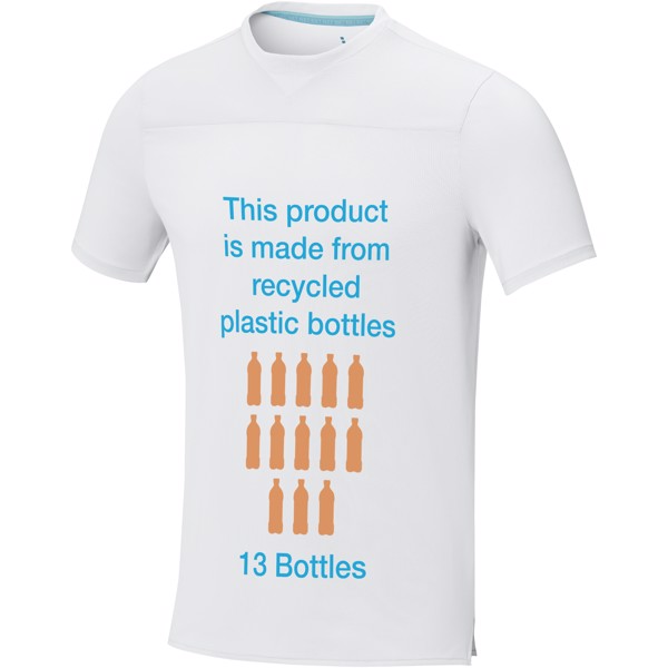 T-shirt Borax à manches courtes et en cool fit recyclé GRS pour homme - Blanc / 3XL