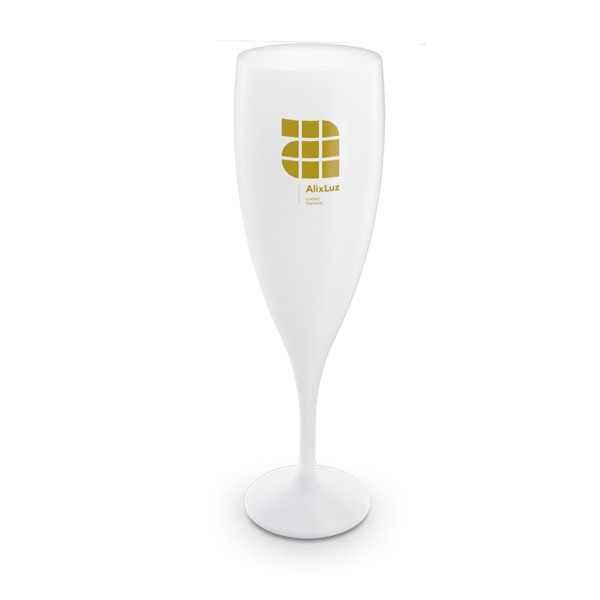 14 cl champaign glass - Blanc opaque / 