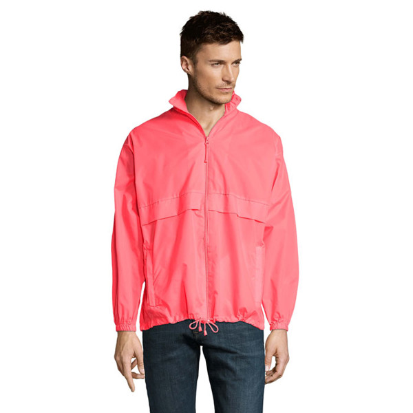 SURF UNISEX WINDBREAKER Neon Coral XS Mompalao