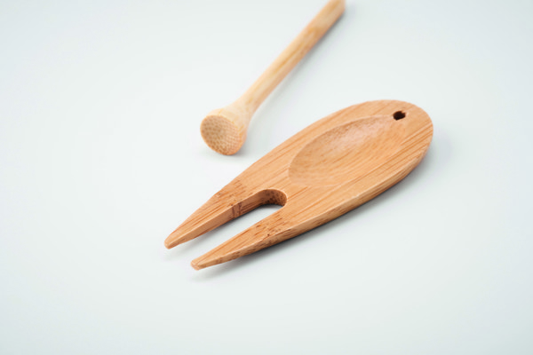 Bamboo golf divot tool Bogey