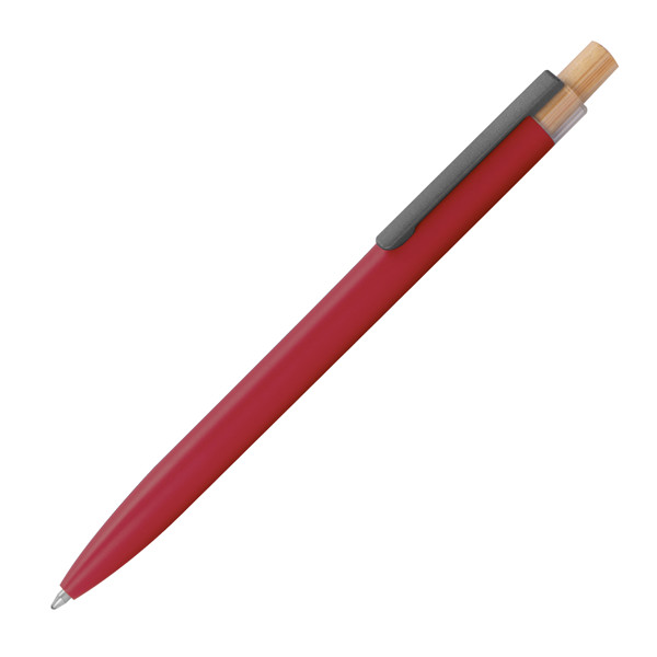 Writing set made from recycled aluminium RAFFAELE - Red