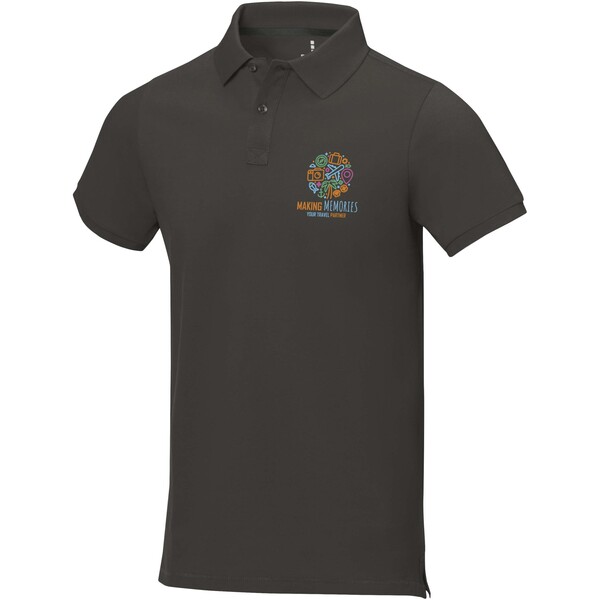 Polo manches courtes homme de 200 g/m² Calgary - Anthracite / L