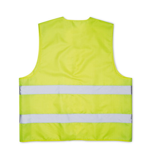 Visicoat safety vest knitted polyester, EN ISO 20471 - Yellow