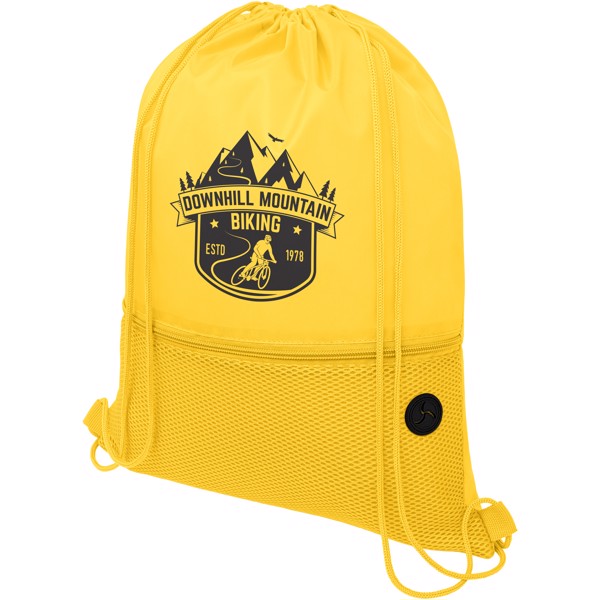 Zaino Oriole in mesh con cordoncino - 5L - Giallo