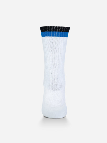Tennis Socks Two Tone - White / Black / Blue / 42-46