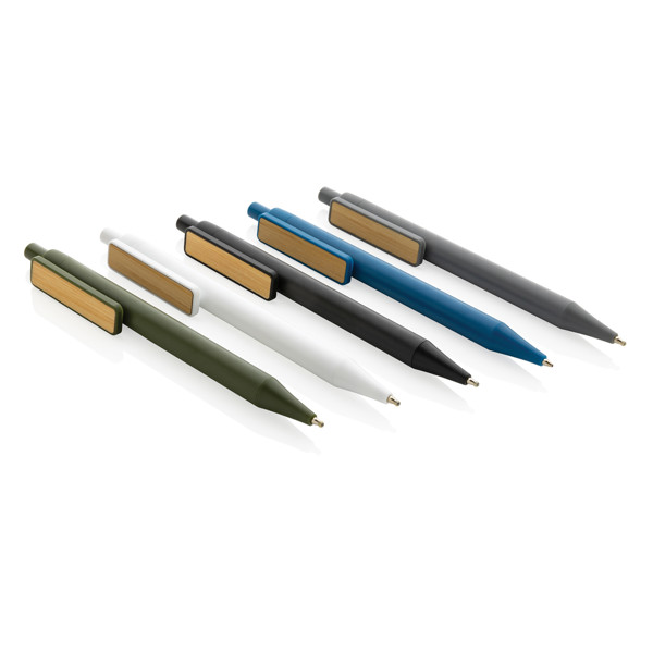 GRS RABS pen with bamboo clip - Grey