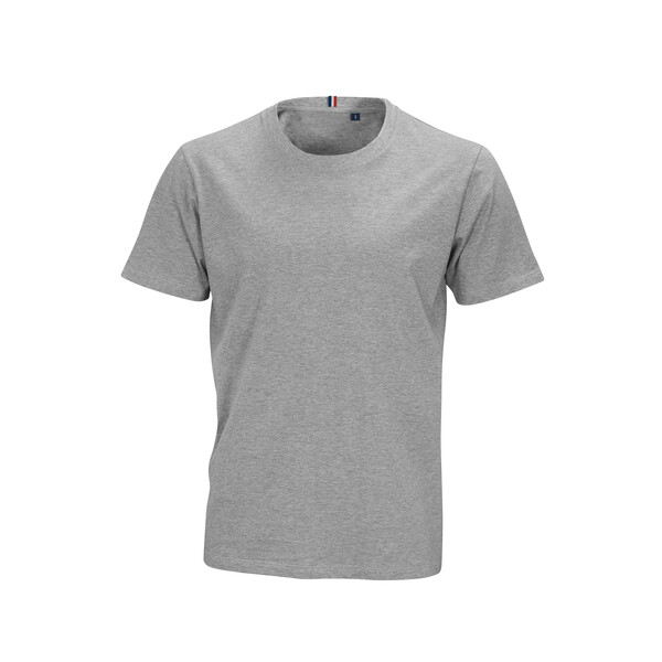 T-Shirt homme coton bio 170g LUCIEN - gris chiné / 3XL