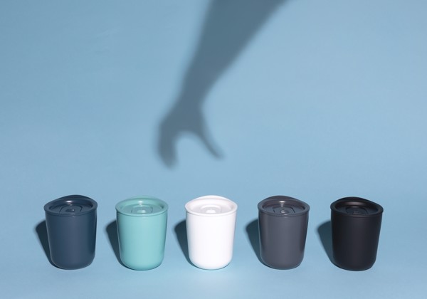 XD Collection coffee tumbler, 250ml, antimicrobial - Grey