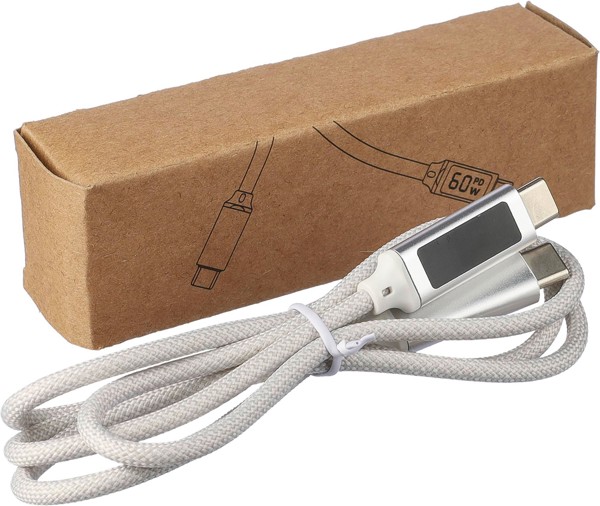 Latauskaapeli Claudia Valkoinen