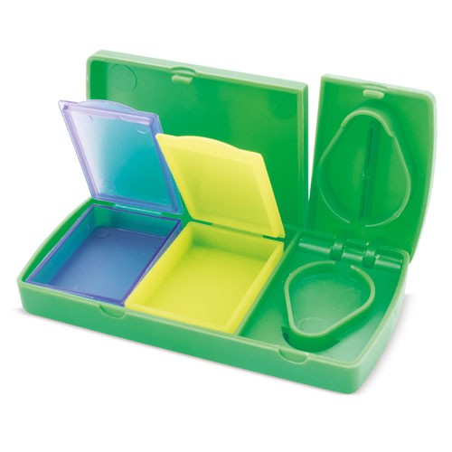 PILL BOX WITH CUTTER “MICORT” - Green