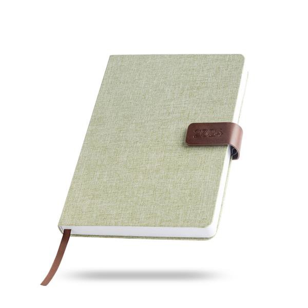 Agenda Diária A5 San Marino, Linho - Verde Claro