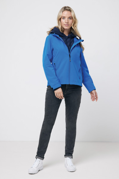 Iqoniq Makalu women recycled polyester soft shell jacket - Royal Blue / XXL