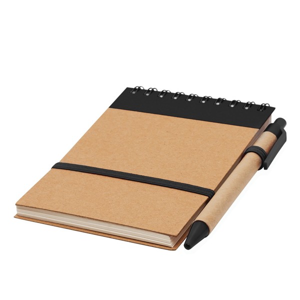 Notizringbuch Recycle M - Schwarz