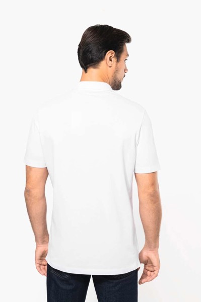 Men's Short-Sleeved Supima® Polo Shirt - White / L