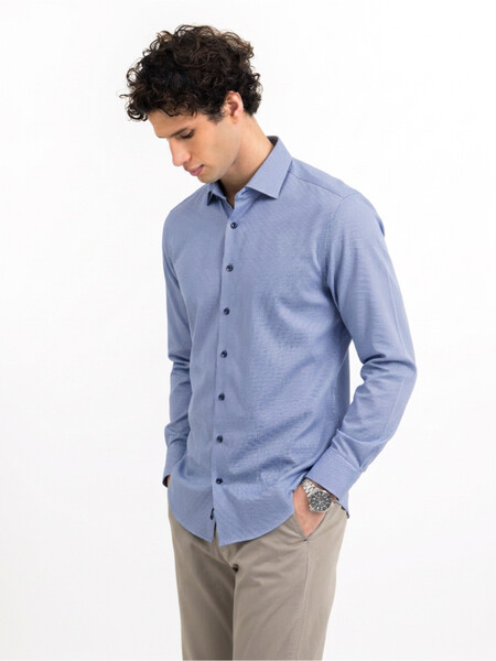 Yelow Bow 55 Slim Blue jaquard XS