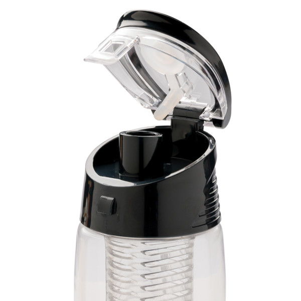 XD Collection infuser bottle, 700 ml, tritan - Transparent / Grey