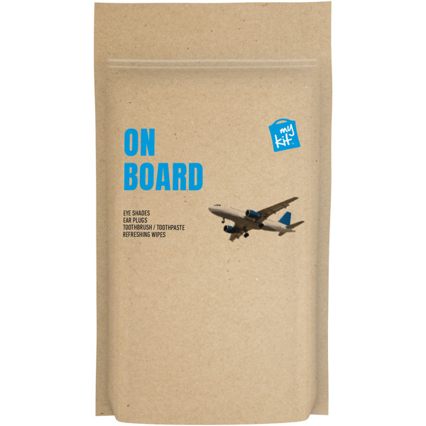MyKit On Board Travel Set with paper pouch - Kraft Brown