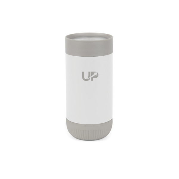 Vinga Erie recycled push mug 350 ml, spillproof - White / Grey