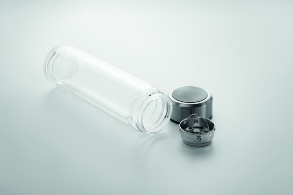 Pole Glass bottle,390 ml,LED thermometer