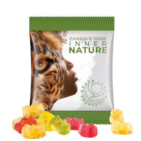 Minitüte,15 g, Folie transparent, Trolli Premium Bärchen, | Trolli Fruchtgummi Bärchen, 15 g