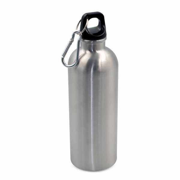 Sports bottle 500 ml with carabiner clip | Brenda - silver