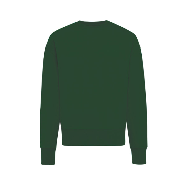 Sweater à col rond en coton recyclé Iqoniq Kruger - Forest Green / XL