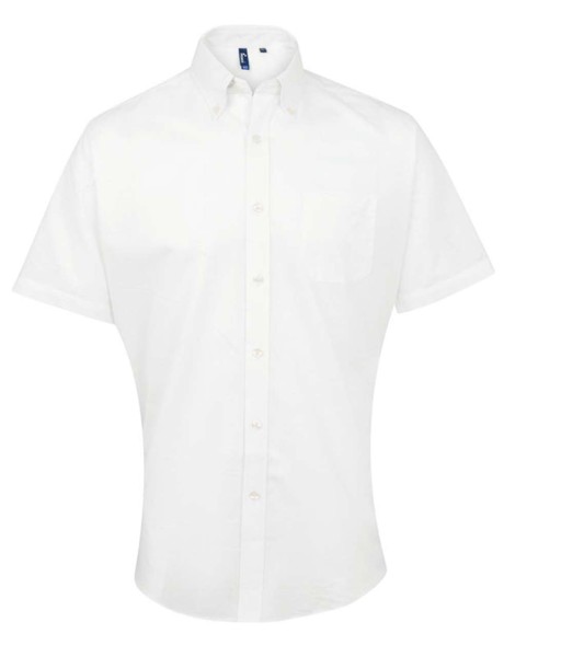 Men’S Short Sleeve Signature Oxford Shirt - White / XL/2XL