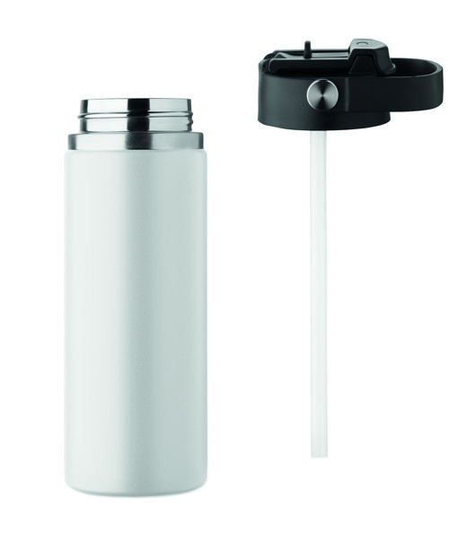 Double wall bottle 500 ml Suma Grip - White