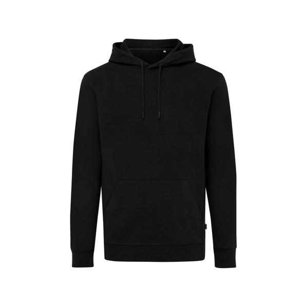 Sweat à capuche en coton recyclé Iqoniq Jasper - Noir / XXL