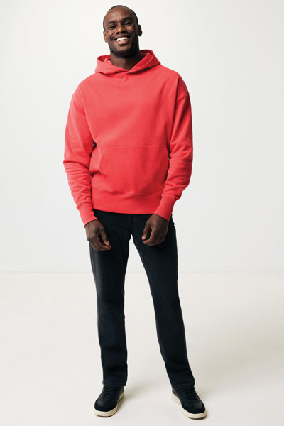 Sweat à capuche en coton recyclé Iqoniq Yoho - Luscious Red / XXXL