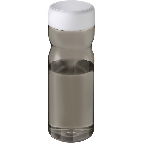 H2O Active® Eco Base 650 ml Sportflasche mit Drehdeckel - kohle / weiss